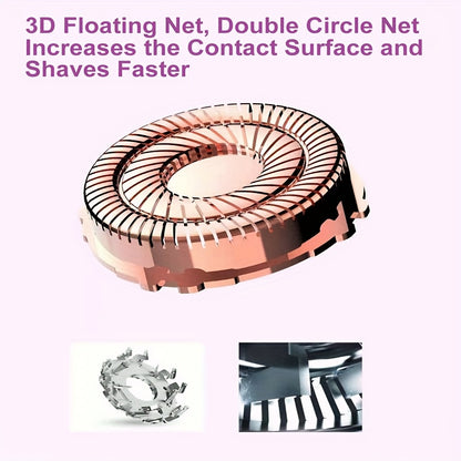 Women's Painless Hair Remover, Battery Powered Facial Hair Remover