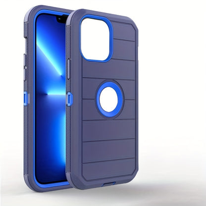 Heavy Duty Anti-Fall iPhone 12 13 14 15 Back Clip Mobile Phone Case for iPhone15promax iPhone14promax Three-in-One Holder