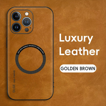 Yamba Artificial Leather Magnetic Phone Case Suitable For IPhone 15promax/15pro/15plus/15/14pro/13pro/13/12 Protective Case
