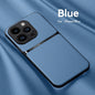 Litchi Pattern PU Leather Phone Case For Iphone15promax With Built-in Magnetic Suction 14 Promax Luxury Style 11 PU Leather 13 Promax Full Package Fall Protection Case