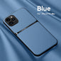 Litchi Pattern PU Leather Phone Case For Iphone15promax With Built-in Magnetic Suction 14 Promax Luxury Style 11 PU Leather 13 Promax Full Package Fall Protection Case