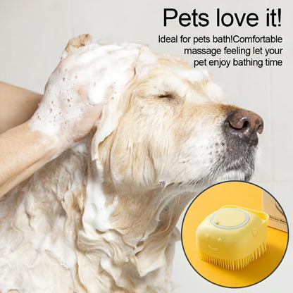 Soft Dog Brush Pet Shampoo Massager Bath Bathroom Puppycat Washing Grooming Shower Brush
