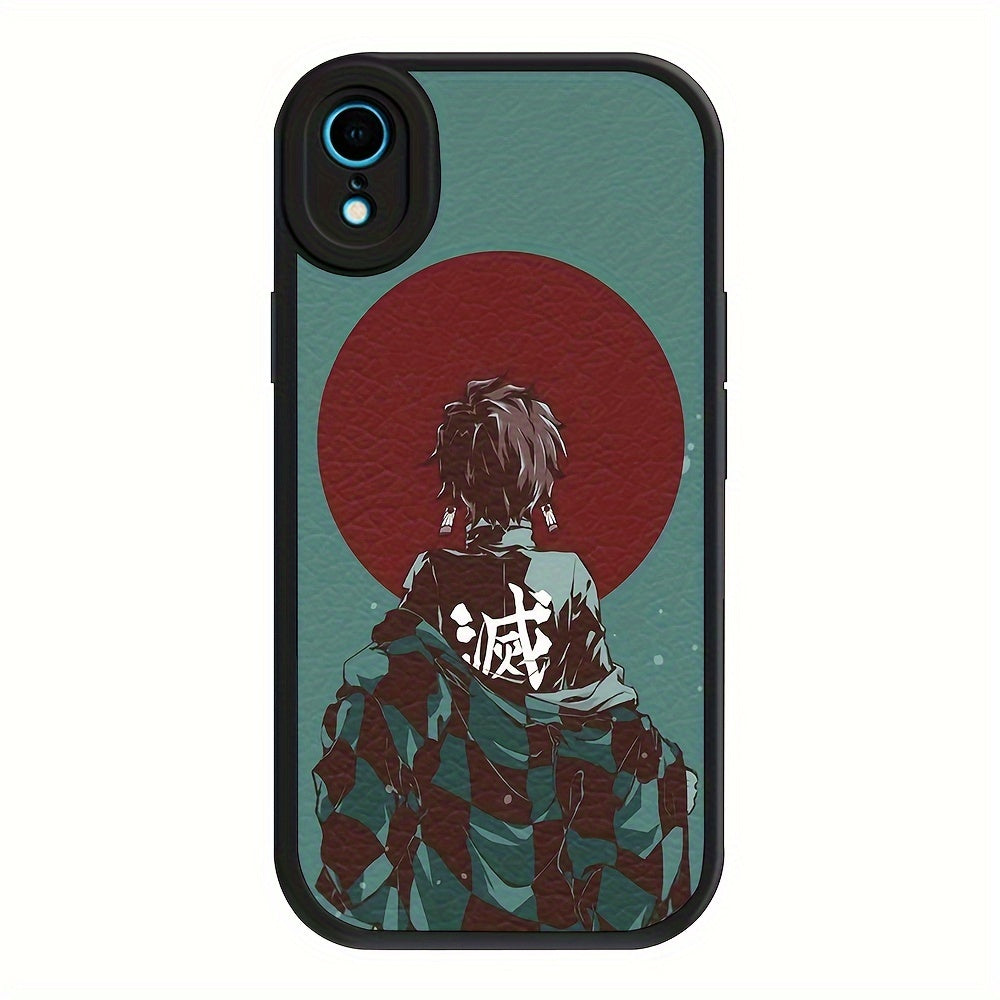 Stylish Icon Print Lambskin Phone Case - Basic Cases with Animation Design, Flexible TPU Rubber, Shockproof Protection, and Compatible with Multiple iPhone Models