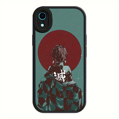 Stylish Icon Print Lambskin Phone Case - Basic Cases with Animation Design, Flexible TPU Rubber, Shockproof Protection, and Compatible with Multiple iPhone Models