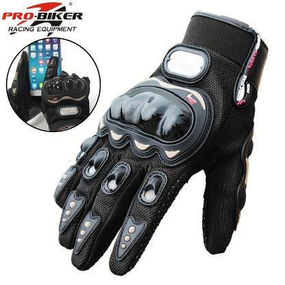 Suitable For Motorcycles, Road Bikes, Off-road Motorcycles, Spring, Summer, Autumn, And Winter Unisex Finger Touch Screen Gloves For Men And Women, Breathable Cycling Gloves, Motorcycle Gloves, Bicycle Gloves.