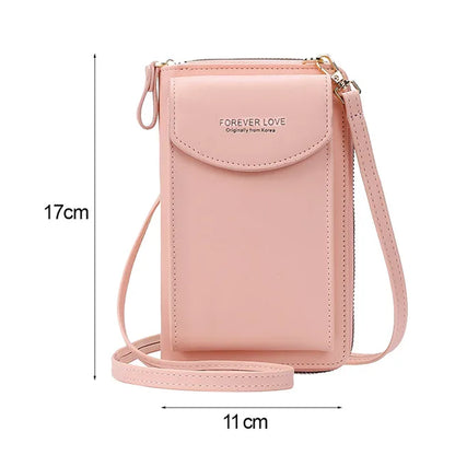 Vintage Women PU Leather Shoulder Bag Casual Ladies Flap Crossbody Phone Bags