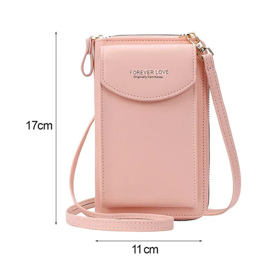 Vintage Women PU Leather Shoulder Bag Casual Ladies Flap Crossbody Phone Bags