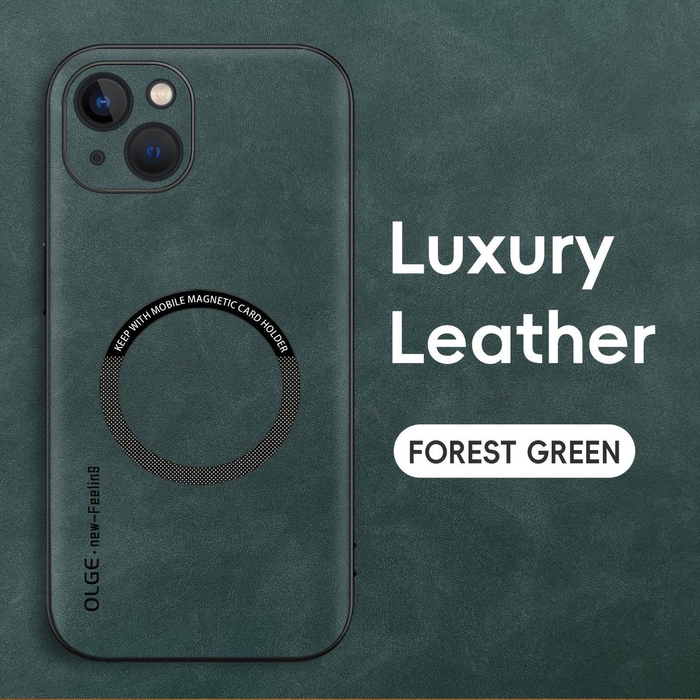 Yamba Artificial Leather Magnetic Phone Case Suitable For IPhone 15promax/15pro/15plus/15/14pro/13pro/13/12 Protective Case