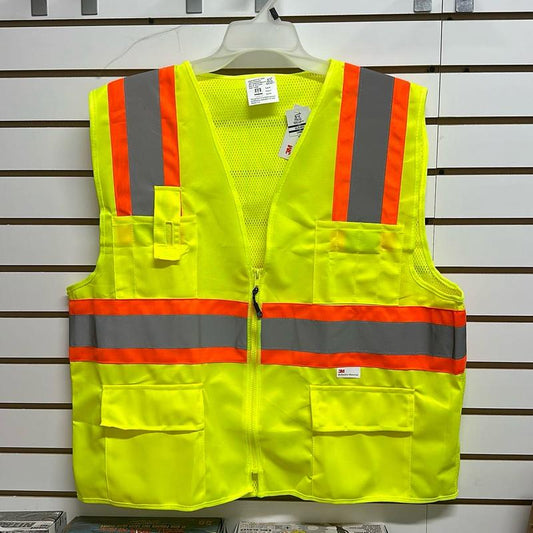 3M Safety Vest Class 2 with Reflective Tape Good for Construction, Road Work Etc