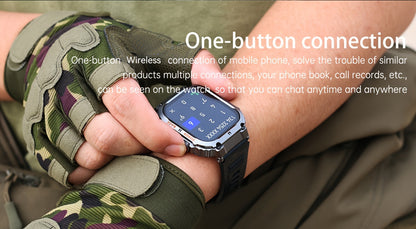 [Smart Business Watch] LIGE Men's Smart Watch | Wireless Calls, Stainless Steel/Silicone Band, Step Counter, Multi-Sport Modes, Digital Display, Business & Fitness Features