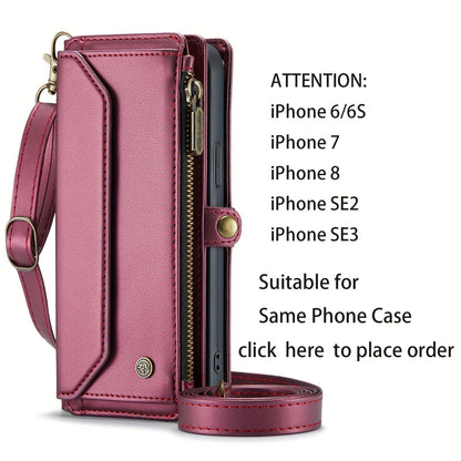 New Wallet Phone Case Wrist Shoulder Strap Lanyard Flip Magnetic Clasp Card Holder Kickstand Women Small Crossbody Handbag For Samsung Galaxy Note10+ 20 S24 S23 S22 S21 S20 S10 Plus Ultra FE Coin Purse A01 A04 A12 A13 A14 A22