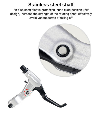 Ultra Light Mountain Bike Brake Handle - V Brake/Disc Brake, Aluminum Alloy Hydraulic Disc Brake for Smooth Stopping Power