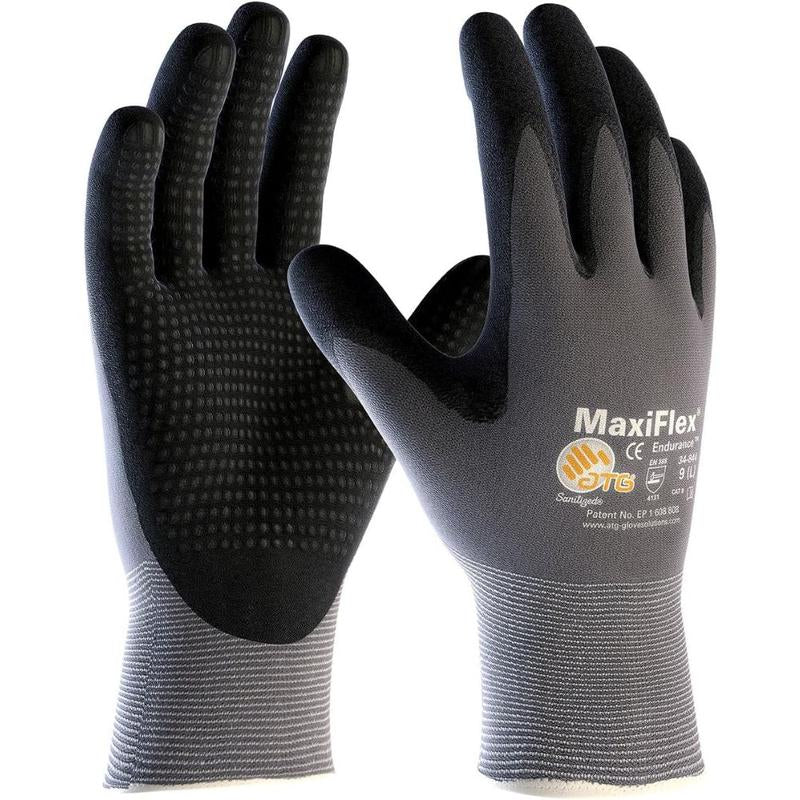 Maxiflex Ultimate 12 Pairs Micro-Foam Nitrile Work Gloves Heavy-Duty Construction Gear & Safety Ultra-Lightweight Breathable Flexible Abrasion Resistant for Men