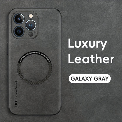 Yamba Artificial Leather Magnetic Phone Case Suitable For IPhone 15promax/15pro/15plus/15/14pro/13pro/13/12 Protective Case