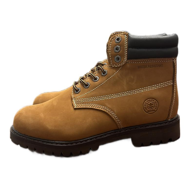 8602 Men’S Brown Work Boots Non Slip Water Resistant for Construction