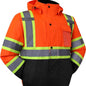 High Visibility Reflective Jackets for Work, Waterproof Class 3 with Pockets, Mens Work Construction Coat for Cold Weather Safety Jacket