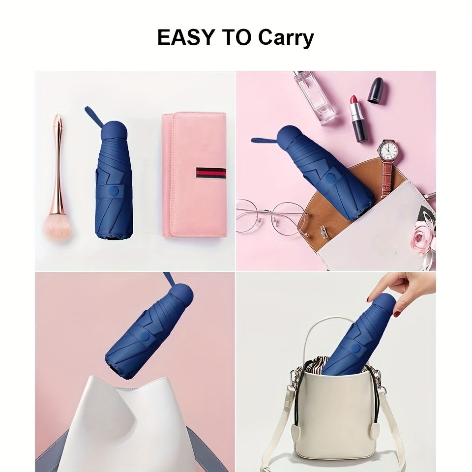 six-rib capsule umbrella, pocket umbrella