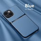 Litchi Pattern PU Leather Phone Case For Iphone15promax With Built-in Magnetic Suction 14 Promax Luxury Style 11 PU Leather 13 Promax Full Package Fall Protection Case