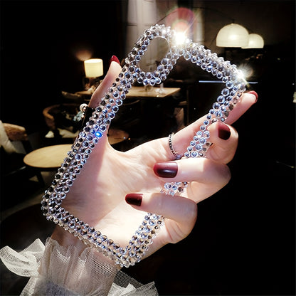 Phone Case - Fashionable Luxury Diamond-Encrusted Transparent Phone Case Suitable for Iphone 17 Pro Max/16 Plus/Xr/7G, Designed to Prevent Drops.