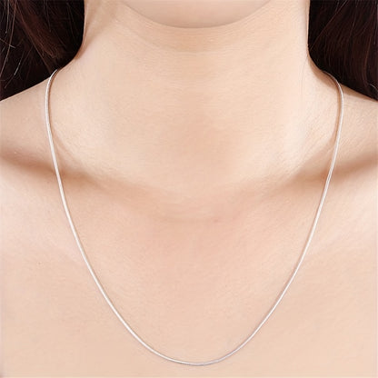 10pcs Classic Simple 925-silver-plated Snake Bone Pattern Chain For Jewelry Making Accessories Necklace Bracelet Handmade Material Art Craft