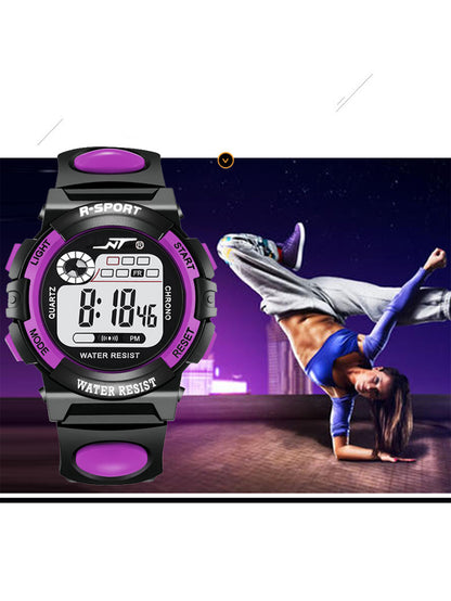 Vibrant Youth Watch - Luminous Digital Timepiece with Multifunctional Features for Middle School Students, Boys, and Girls, High School, Casual Wear, Water-Resistant, and Easy-to-Read Display