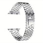 Fashionable Stainless Steel Apple Watch Strap | Series 3 to Ultra | Secure Jewelry Clasp | Perfect Gift Choice