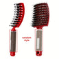 1pc Curved Vented Professional Detangling Hair Brush | Magic Scalp Massage Comb for Women, Ideal for Wet Curly Hair, Styling Tool, ABS Plastic Handle, Nylon Bristles - Perfect Christmas Gift for Friends/Relatives