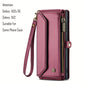 New Wallet Phone Case Wrist Shoulder Strap Lanyard Flip Magnetic Clasp Card Holder Kickstand Women Small Crossbody Handbag For Samsung Galaxy Note10+ 20 S24 S23 S22 S21 S20 S10 Plus Ultra FE Coin Purse A01 A04 A12 A13 A14 A22