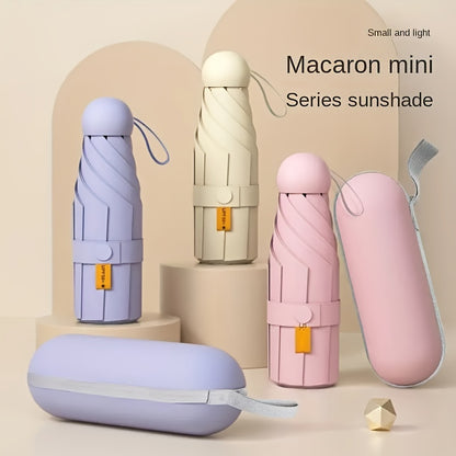 six-rib capsule umbrella, pocket umbrella