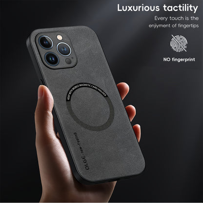 Yamba Artificial Leather Magnetic Phone Case Suitable For IPhone 15promax/15pro/15plus/15/14pro/13pro/13/12 Protective Case