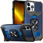 Heavy-Duty Shockproof Phone Case with a Metal Stand And Card Slot, Compatible with for iphone 17 Pro Max, 16 Pro Max, 15 Pro Max, And 14 Pro Max.