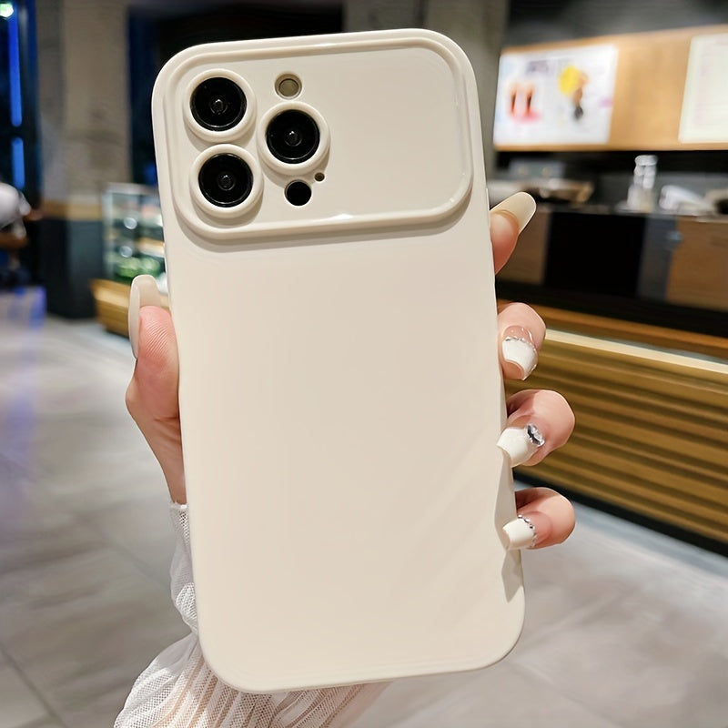 Luxury Solid Color TPU Shockproof Phone Case For IPhone 14 Pro Max 13 12 15 Pro Max Lens Protection Bumper Rear Cover For IPhone 11 Pro Max X XS XR 8 7 Plus Case