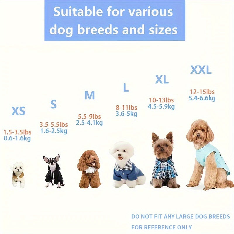 Pet Dog Puppy Cat Clothes Schnauzer Teddy Bichon Pomeranian  Dog Autumn Winter -Lined Warm Anti-Shedding Sweatshirt