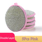 5/10pcs Double-Sided Dishwashing Sponges for Pots and Pans - Effortless Kitchen Cleaning with Durable Polyester Sponges