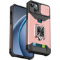 Heavy-Duty Shockproof Phone Case with a Metal Stand And Card Slot, Compatible with for iphone 17 Pro Max, 16 Pro Max, 15 Pro Max, And 14 Pro Max.