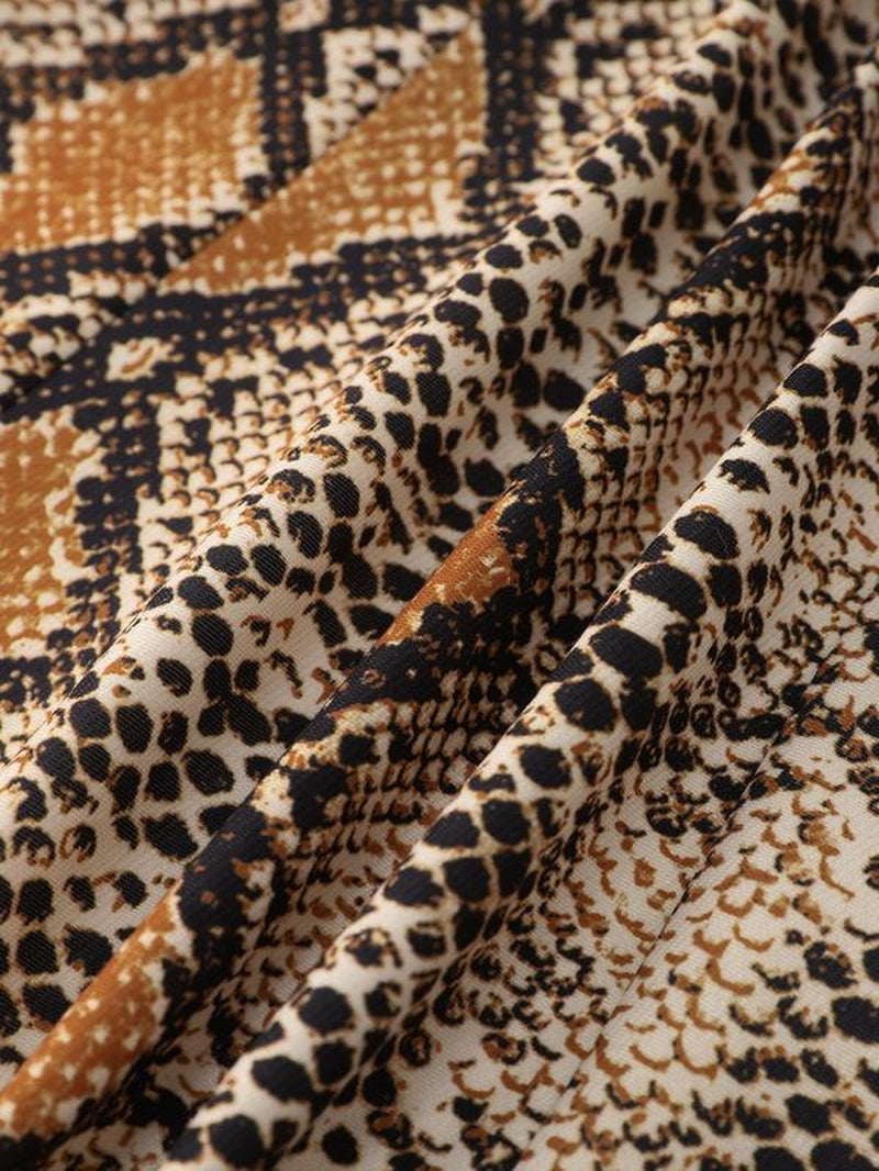 YOZY Women'S Leopard Print Double Button Lapel Blazer Jackets, Elegant Long Sleeve Outerwear for Work Office Business, Ladies Clothes for All Seasons, Fall & Winter Clothes