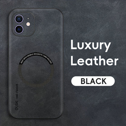 Yamba Artificial Leather Magnetic Phone Case Suitable For IPhone 15promax/15pro/15plus/15/14pro/13pro/13/12 Protective Case
