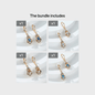 BAMOS Women's Elegant Bohemian Ethnic Statement Earrings - Large Teardrop Blue/Purple/Pink/Black/Green/Gray/White/Beige -like Luster, Dangle Hoops with Secure Hook Closure, Everyday & Valentine's Jewelry Gift for Parties, Yea