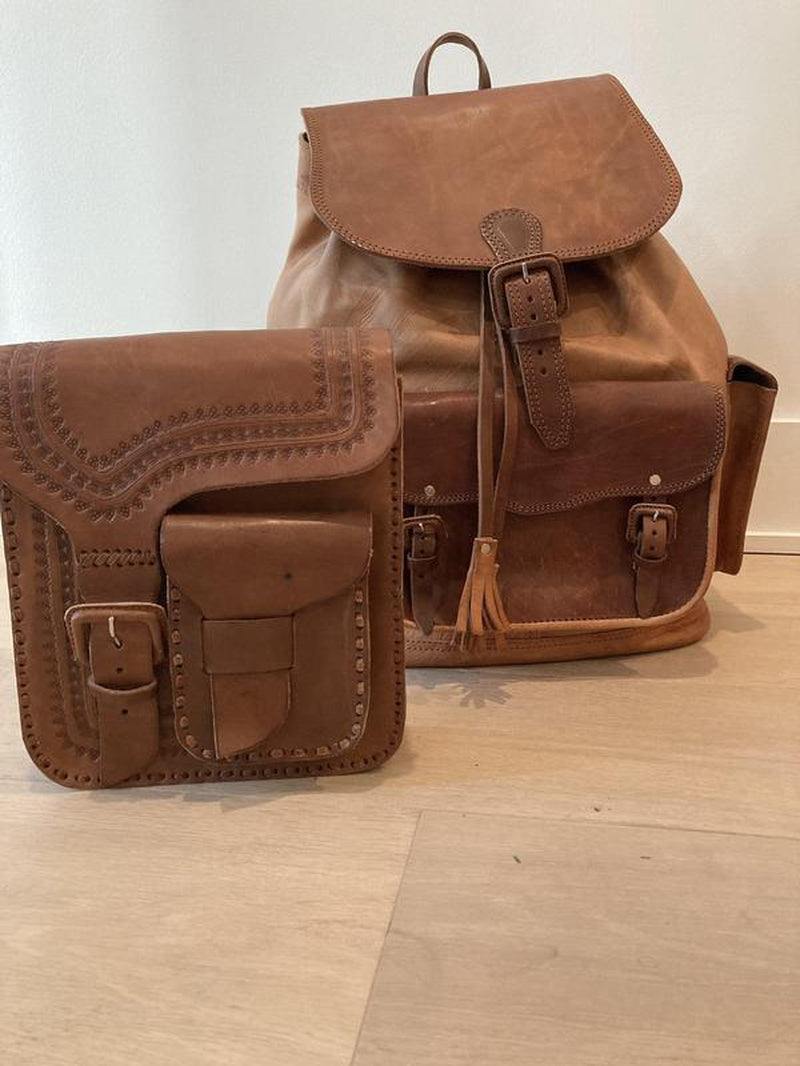 Desoto Large Multi-Purpose Leather Backpack