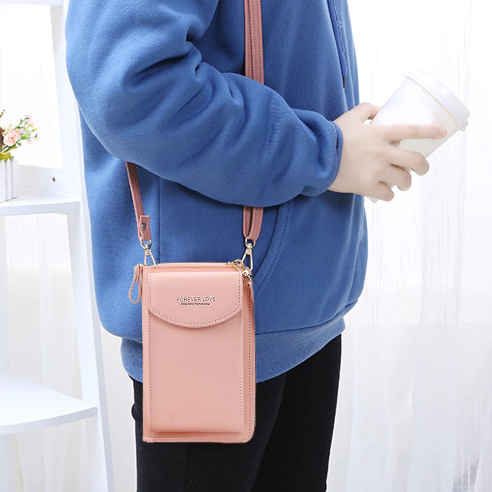 Vintage Women PU Leather Shoulder Bag Casual Ladies Flap Crossbody Phone Bags