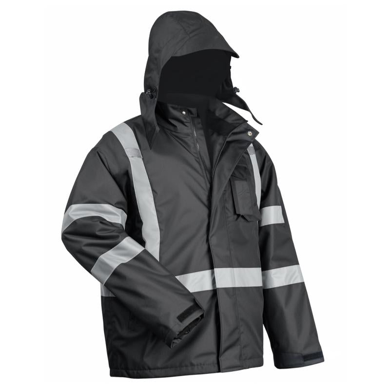 Toolant Warm Safety Jackets for Men, High Visibility Reflective Work Jackets, Waterproof Construction Coats for Cold Weather