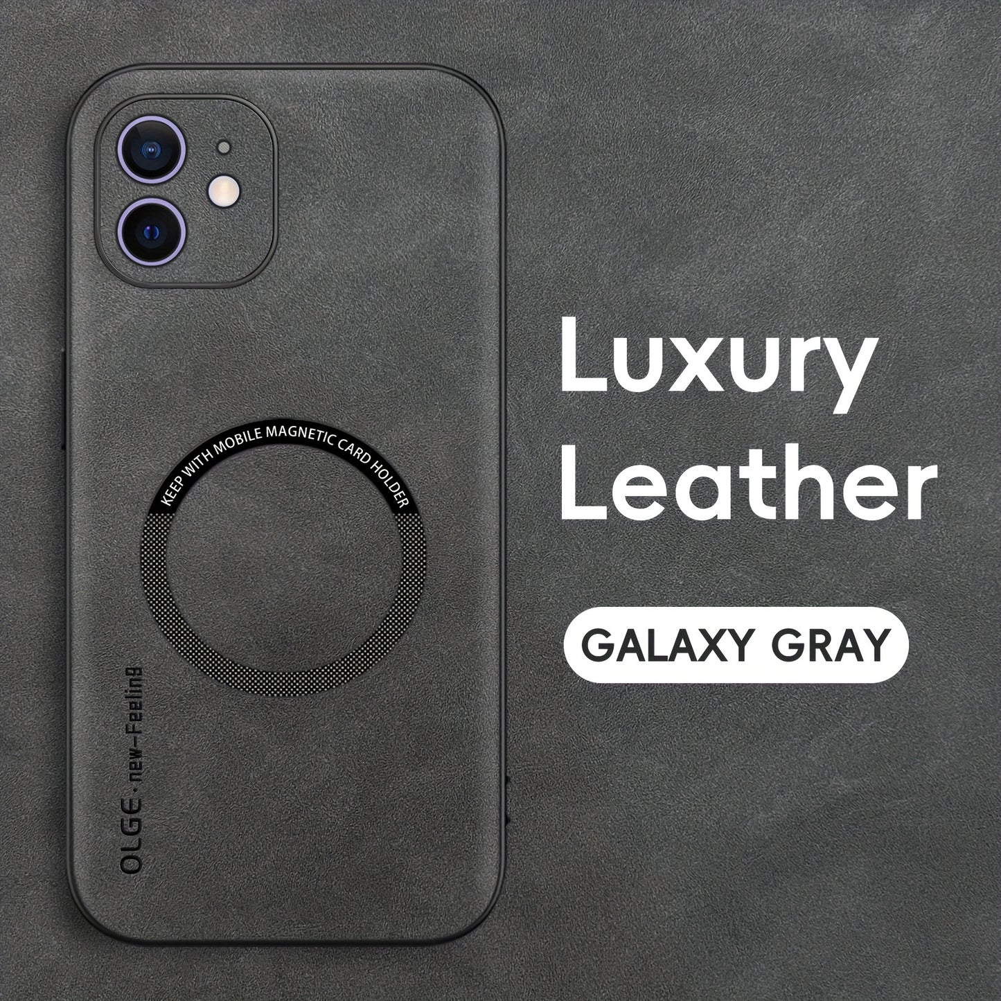 Yamba Artificial Leather Magnetic Phone Case Suitable For IPhone 15promax/15pro/15plus/15/14pro/13pro/13/12 Protective Case