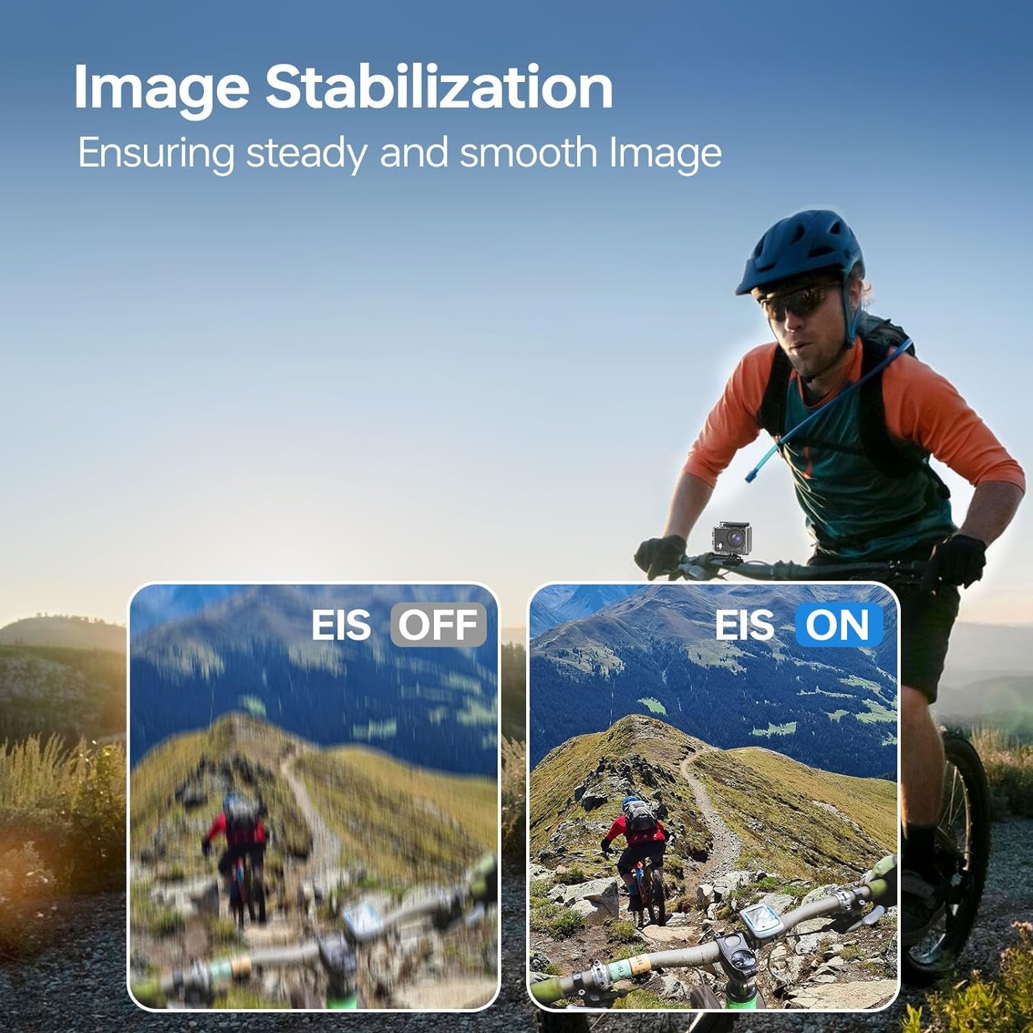 Speed 10 Action Camera 5K 30FPS Waterproof Camera Underwater 131 FT with EIS, Remote Control Sports Camera 5X Zoom with 64GB SD Card and 2 Battery