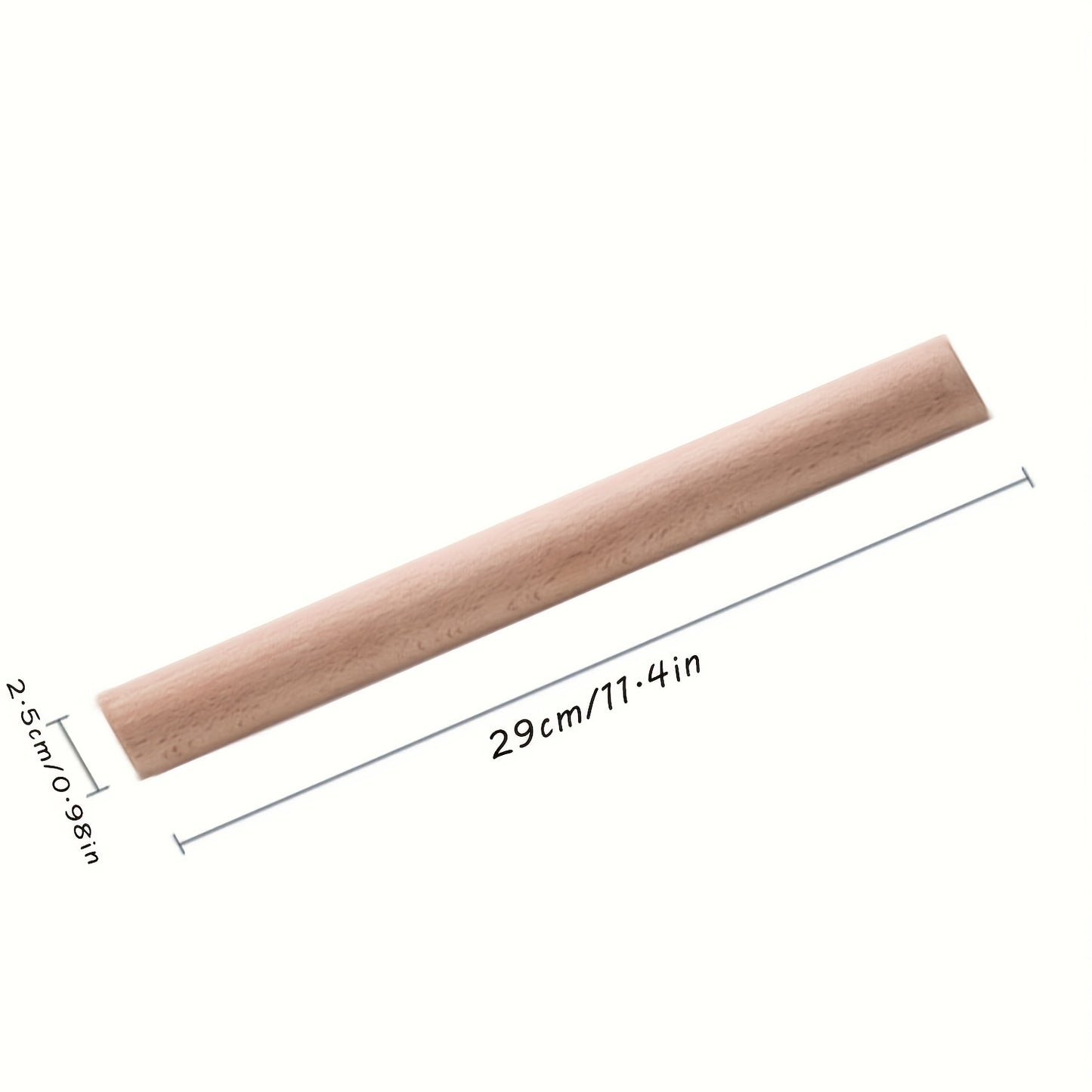 1pc High-quality Beech Wood Rolling Pin - Durable & Smooth Surface - For Baking & Pastry - Suitable for Home Bakers - Great Gift for Cooking Enthusiasts