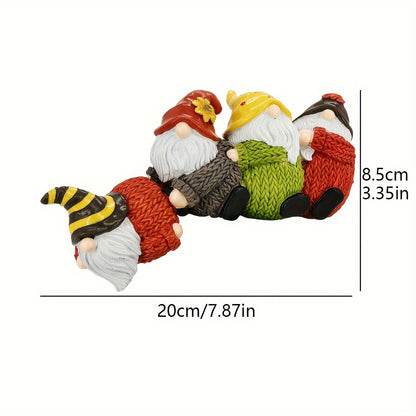 1pc Christmas Gnome Resin Ornament Desktop Decoration