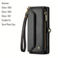 New Wallet Phone Case Wrist Shoulder Strap Lanyard Flip Magnetic Clasp Card Holder Kickstand Women Small Crossbody Handbag For Samsung Galaxy Note10+ 20 S24 S23 S22 S21 S20 S10 Plus Ultra FE Coin Purse A01 A04 A12 A13 A14 A22
