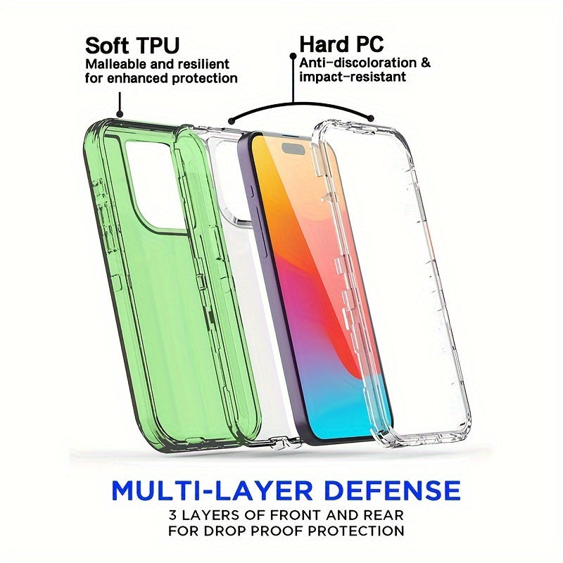 Durable Shockproof Protection With A Matte Transparent Phone Case For IPhone 6/7/8/SE2/SE3/11/12/13/14/15 Pro