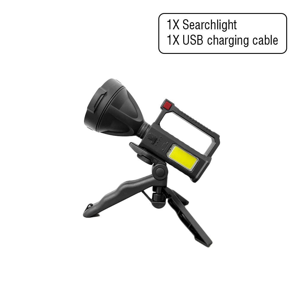 3 Style USB Rechargeable, LED Spotlight Flashlights, High Lumens, Upgraded XHP70/XHP50/XPE, Bright Searchlight with 4 Modes, Portable Torch for Camping, Hiking, Fishing, Hunting Adventure Patrol Lantern with Bracket