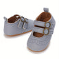 Baby Girl Shoes Mary Jane Flats Soft Sole Non-slip Hook And Loop Fastener Princess Shoes Toddler Shoes