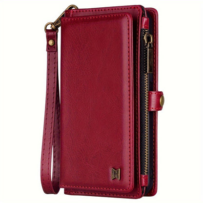 Wallet Zipper Magnetic Handbag Phone Case For IPhone 11 12 13 14 15 Pro Plus ProMax